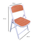 Foldable Table Chair Set Walnut (3-6 yrs)