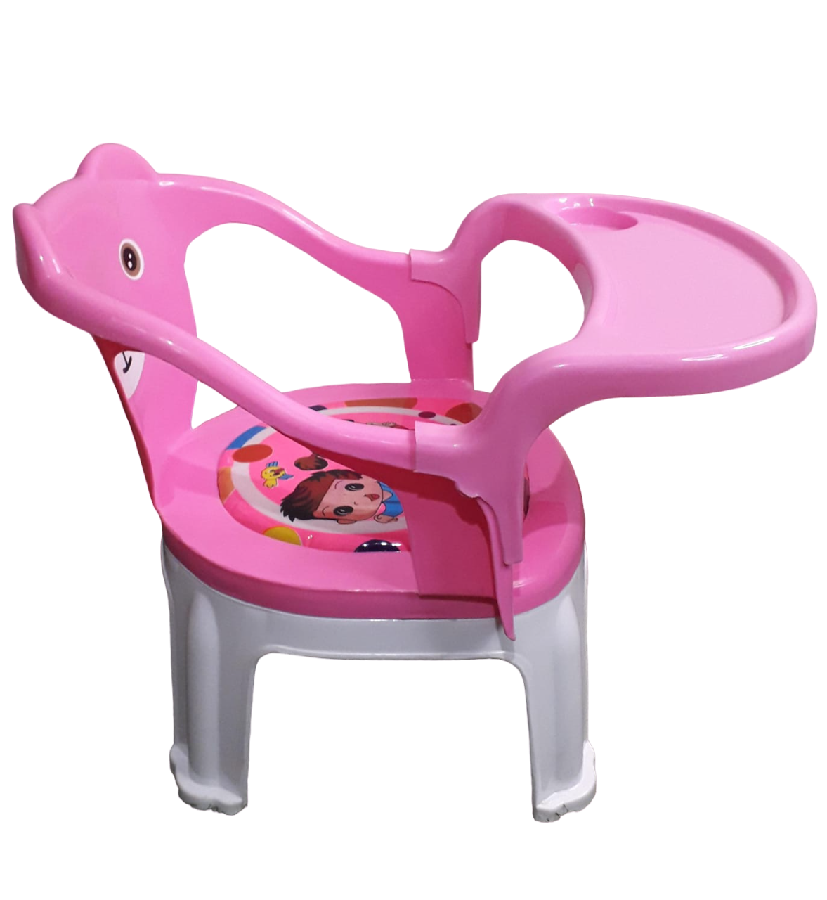 Kids Chair With Cushion Seat Pink