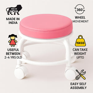 Kids Stool on Wheels