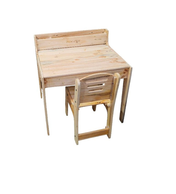 Handmade Pine Wood Desk Set