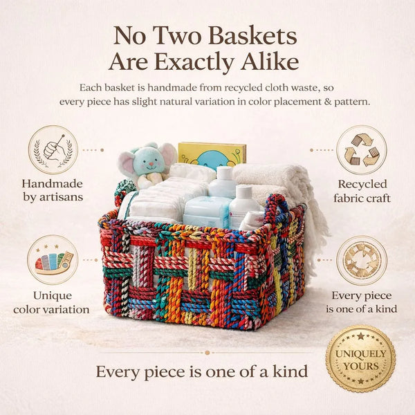Square Cotton Basket Set