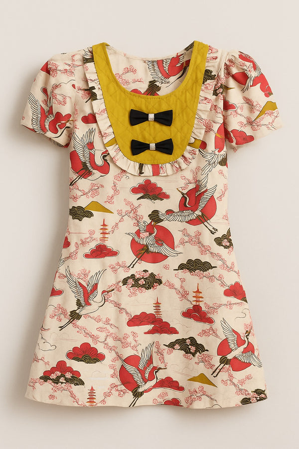 Robin Birdie Print Dress