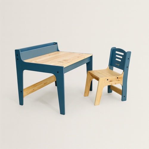 Handmade Pine Wood Desk Set