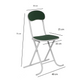 Foldable Round Table Chair Set Green(Large)