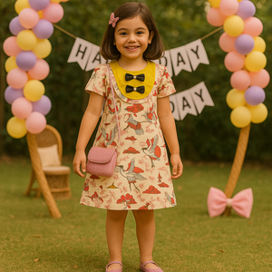 Robin Birdie Print Dress