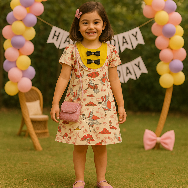 Robin Birdie Print Dress