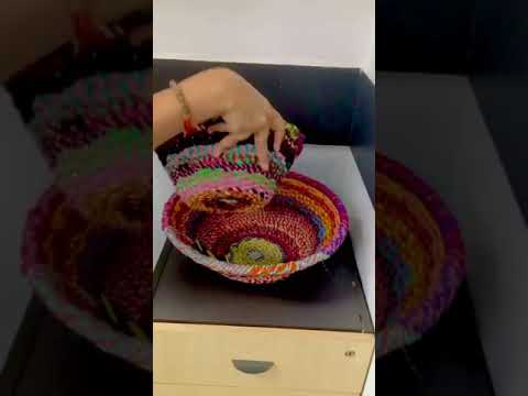 Round Cotton Basket Set