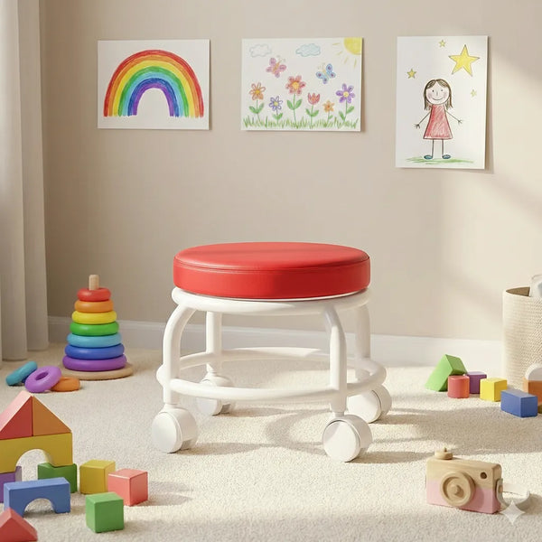 Kids Stool on Wheels