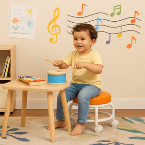 Kids Stool on Wheels