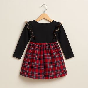 Crimson Check Frock