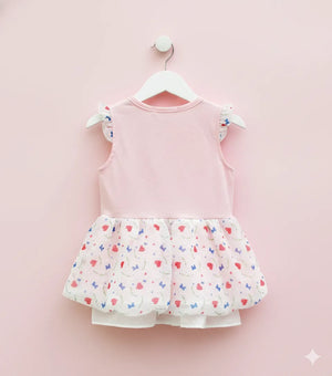 Pink Chiffon Party Dress 6-12 Months