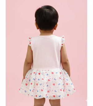 Pink Chiffon Party Dress 6-12 Months