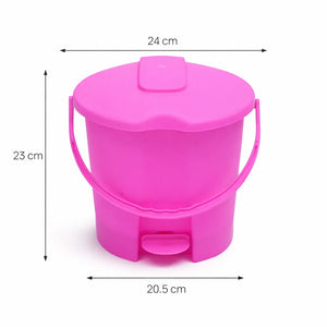 6-Piece Bathroom Essentials Set with Tub, Bucket, Mug, Dustbin, Stool & Soap Holder