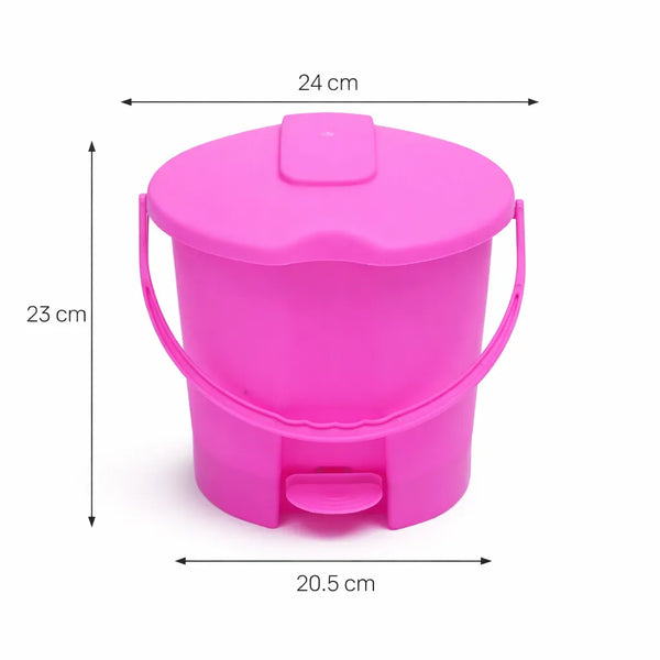 6-Piece Bathroom Essentials Set with Tub, Bucket, Mug, Dustbin, Stool & Soap Holder
