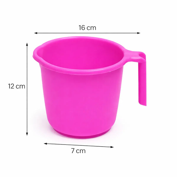 6-Piece Bathroom Essentials Set with Tub, Bucket, Mug, Dustbin, Stool & Soap Holder