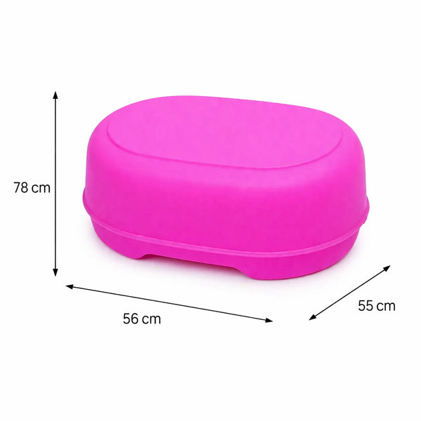 6-Piece Bathroom Essentials Set with Tub, Bucket, Mug, Dustbin, Stool & Soap Holder