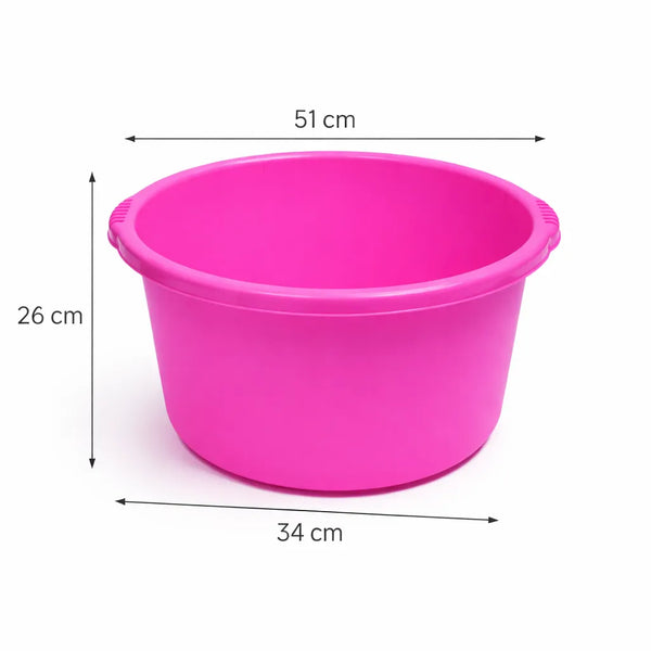6-Piece Bathroom Essentials Set with Tub, Bucket, Mug, Dustbin, Stool & Soap Holder