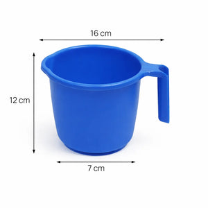 6-Piece Bathroom Essentials Set with Tub, Bucket, Mug, Dustbin, Stool & Soap Holder