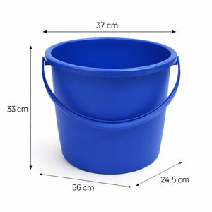 6-Piece Bathroom Essentials Set with Tub, Bucket, Mug, Dustbin, Stool & Soap Holder