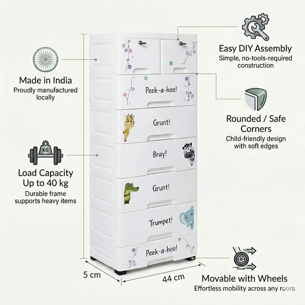 7-Layer Twin Top Organizer