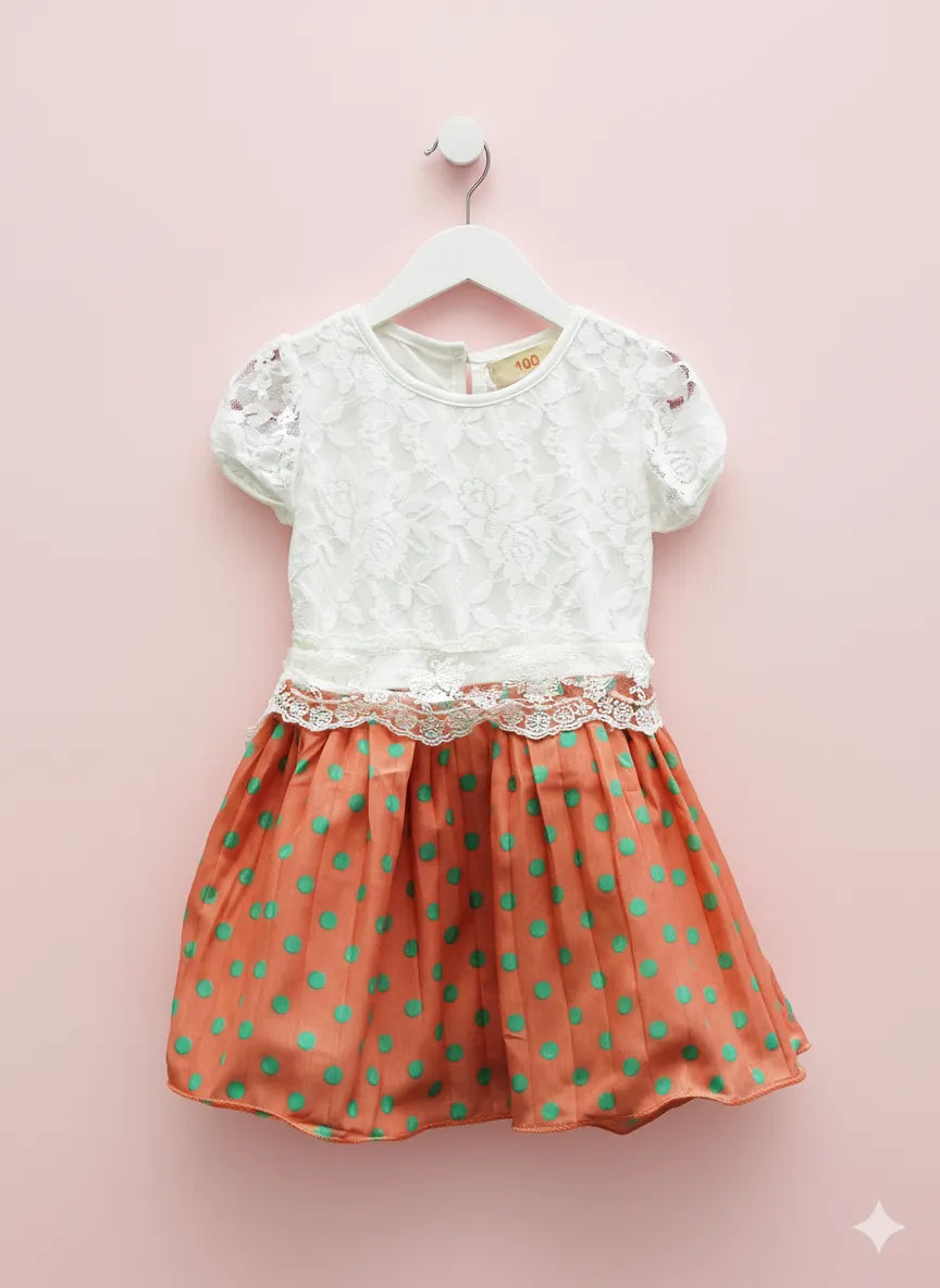 Sunset Polka Dress