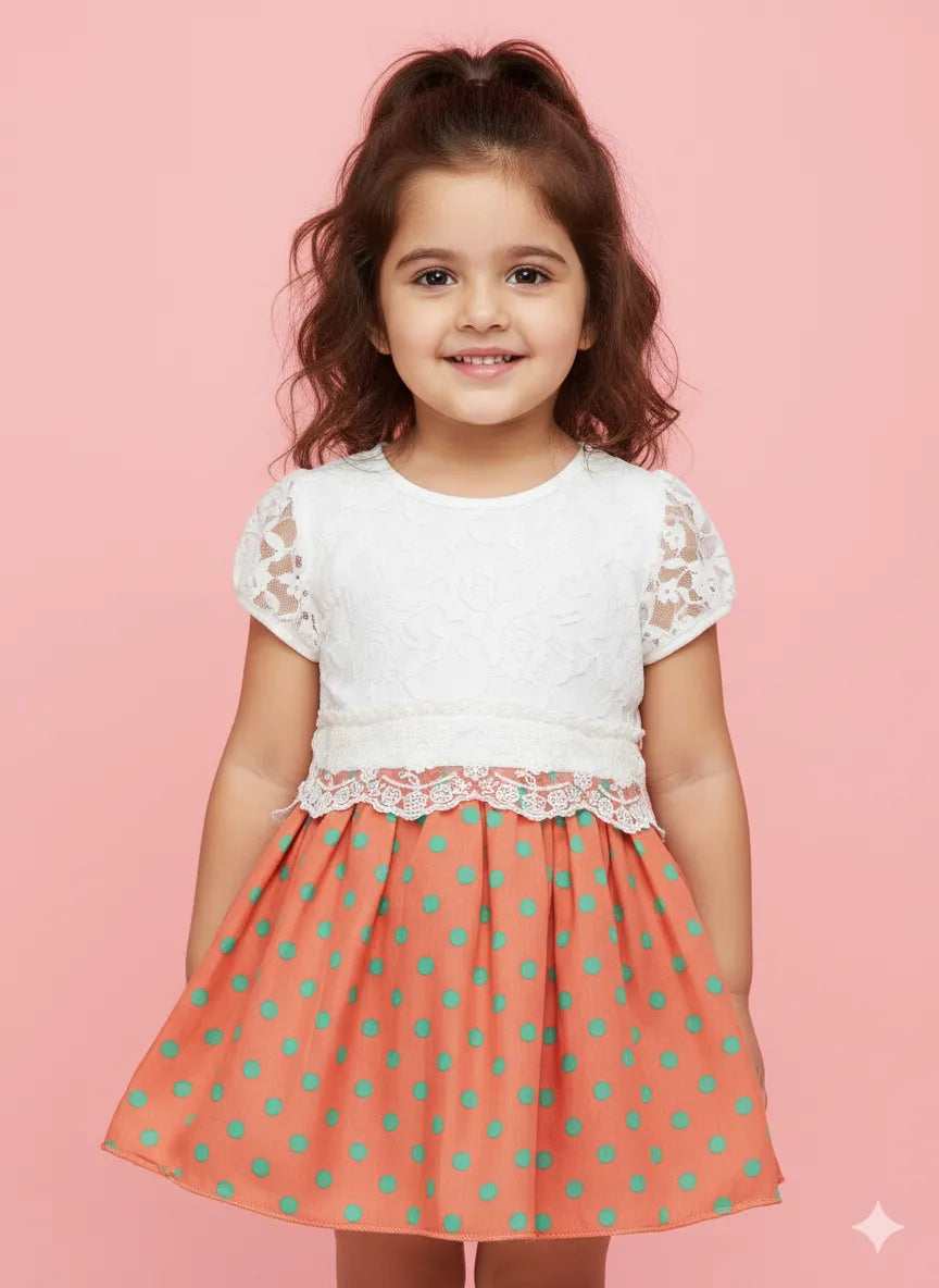 Sunset Polka Dress