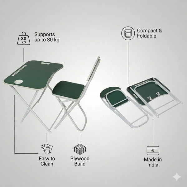Kids Foldable Desk & Chair Set