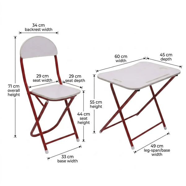 Kids Foldable Desk & Chair Set