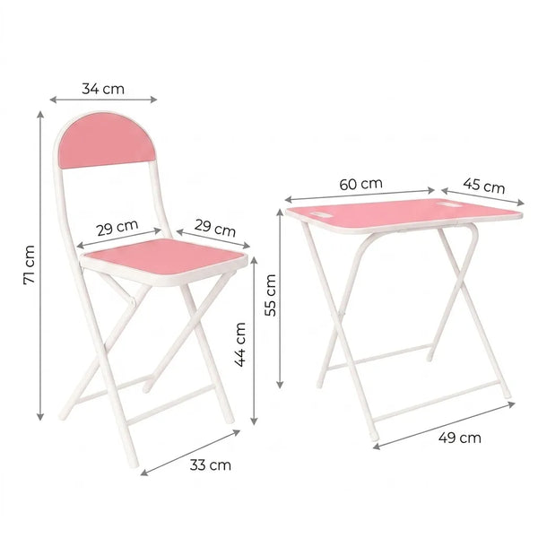 Kids Foldable Desk & Chair Set
