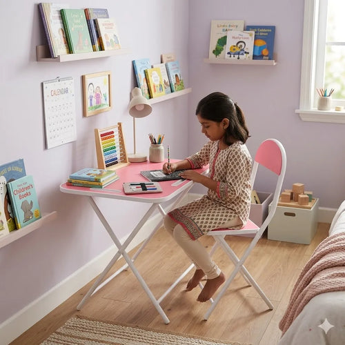 Kids Foldable Desk & Chair Set