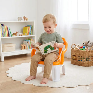 Kids Chair With Cushion Seat Green