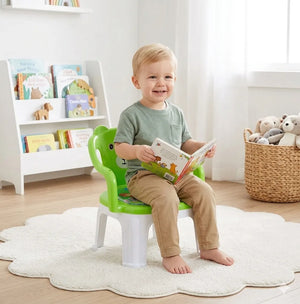 Kids Chair With Cushion Seat Green