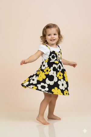 Yellow Giggles Flower Dress