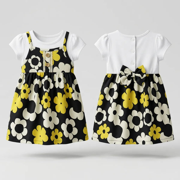 Yellow Giggles Flower Dress