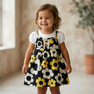 Yellow Giggles Flower Dress