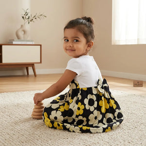 Yellow Giggles Flower Dress