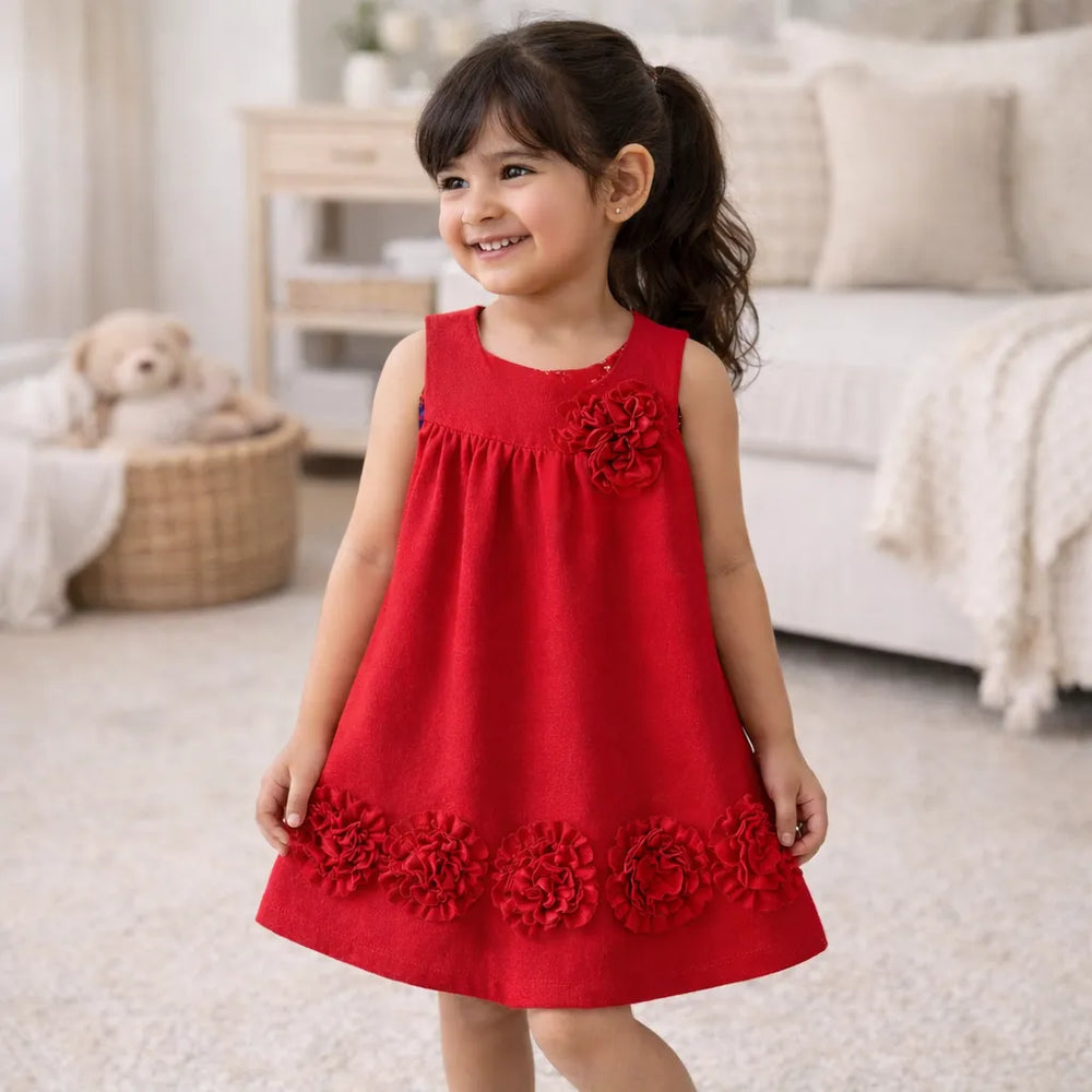 Cozy Bloom Winter Dress