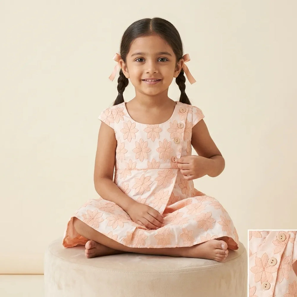 Peach Petal Princess Dress
