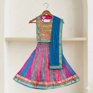 Festive Wear 3 Piece Lehenga Choli Set 4-5 Years