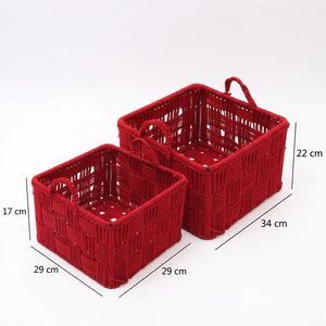 Square Cotton Basket Set