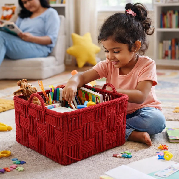 Square Cotton Basket - Small