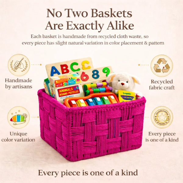 Square Cotton Basket - Small