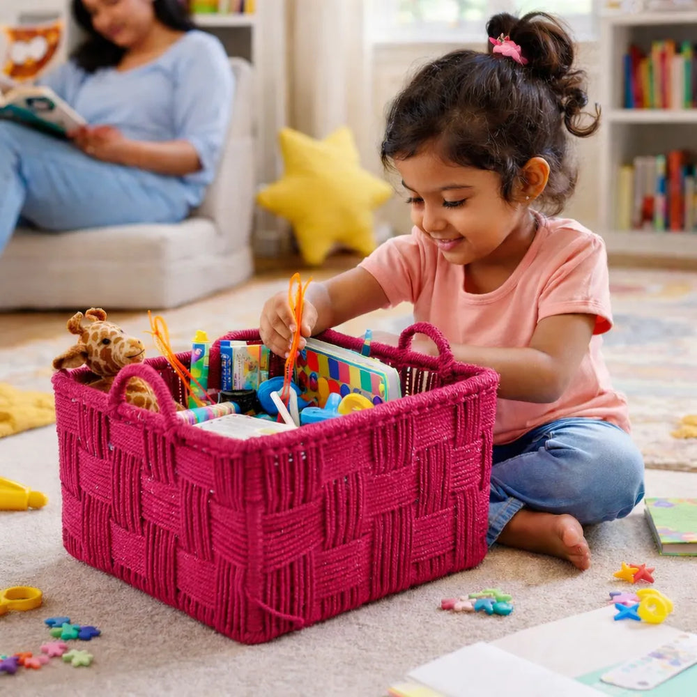 Square Cotton Basket - Small
