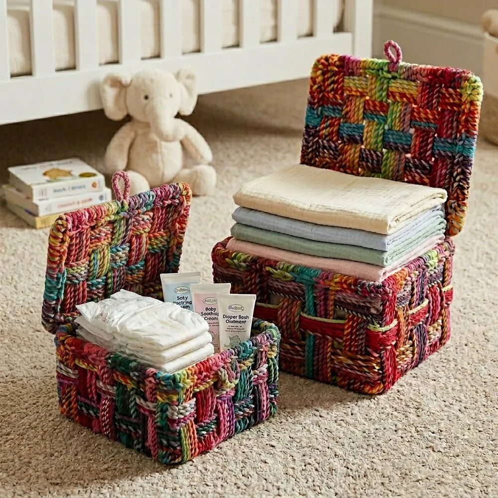 LidLock Cotton Basket Set