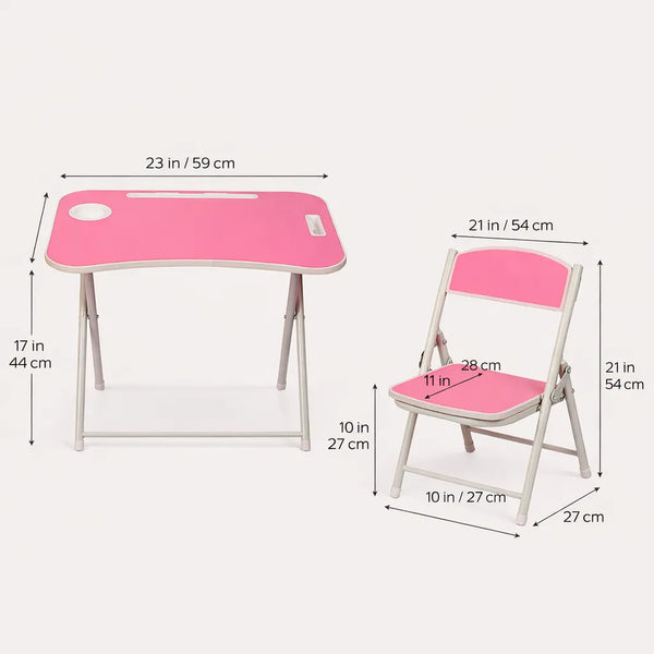 Tiny Tots Foldable Desk & Chair Set