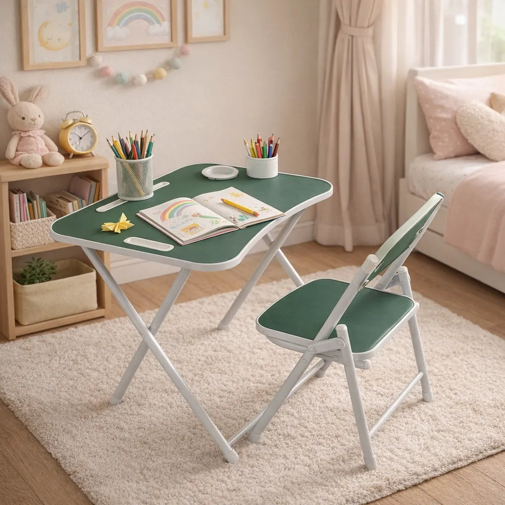 Tiny Tots Foldable Desk & Chair Set