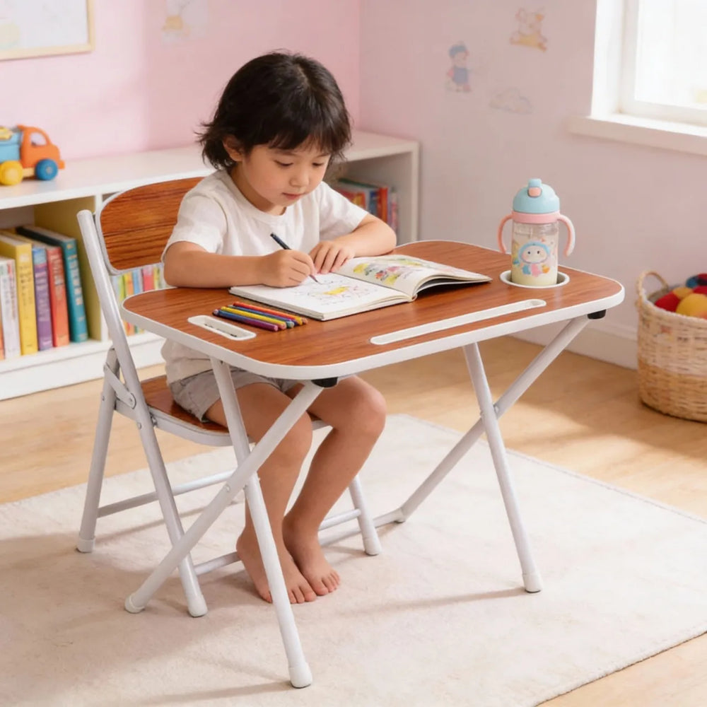 Tiny Tots Foldable Desk & Chair Set