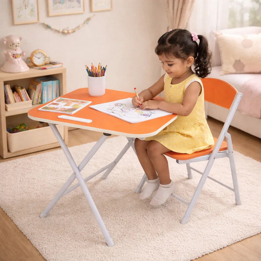 Tiny Tots Foldable Desk & Chair Set