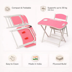 Tiny Tots Foldable Desk & Chair Set