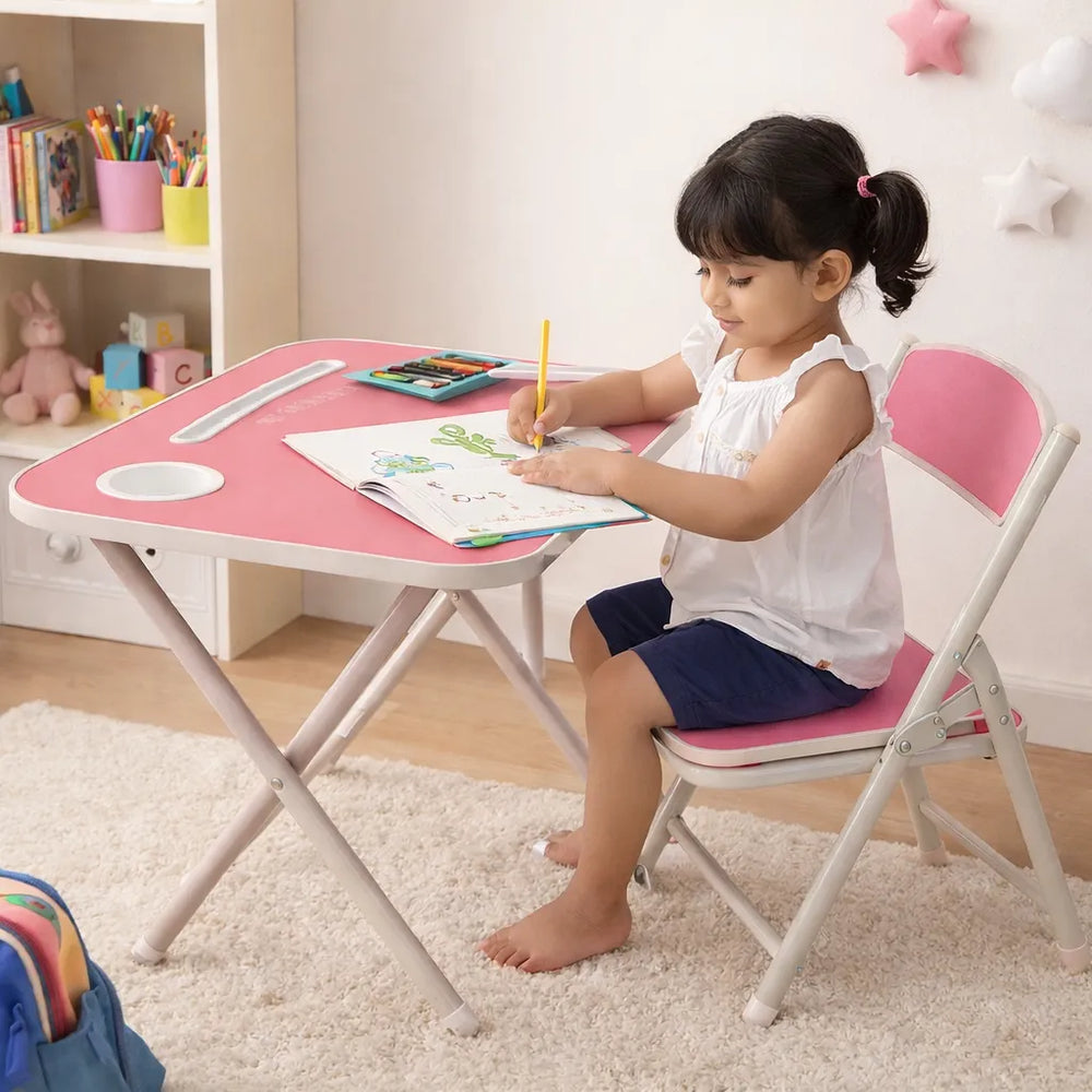 Tiny Tots Foldable Desk & Chair Set
